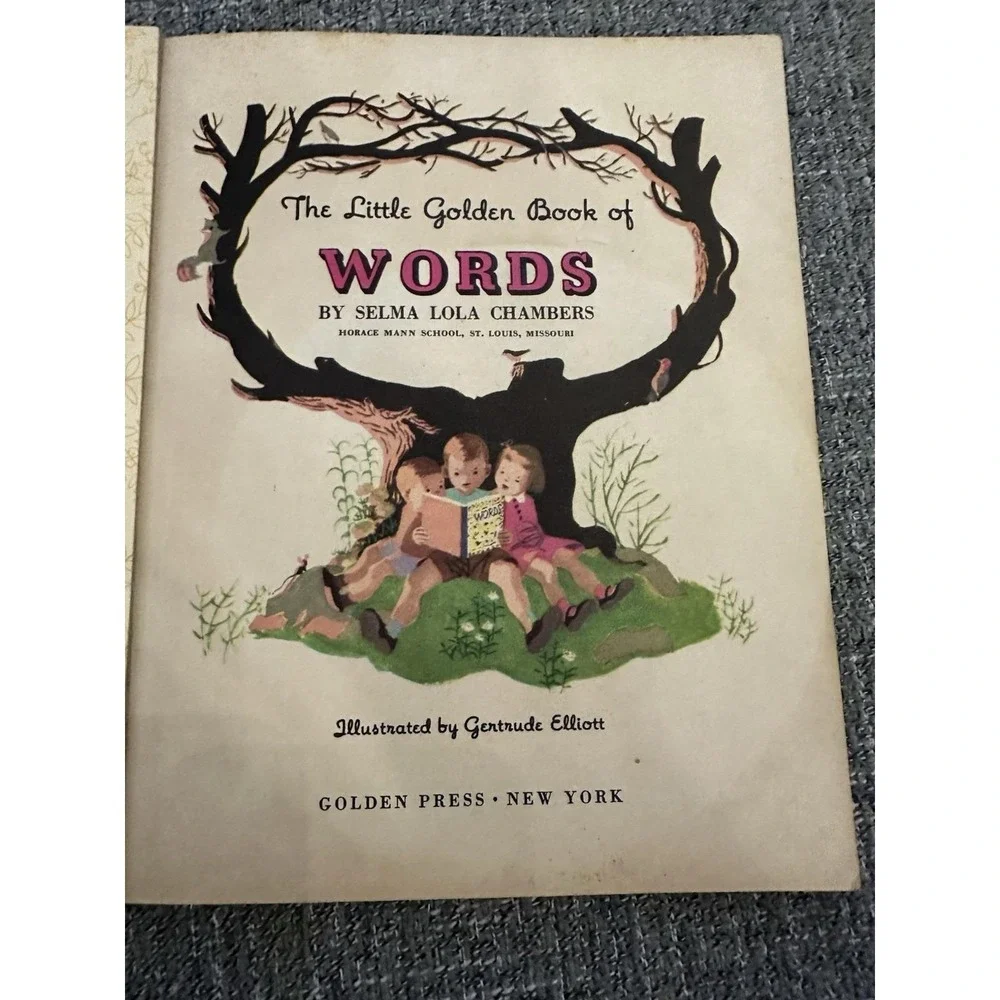The Little Golden Book of Words 1955